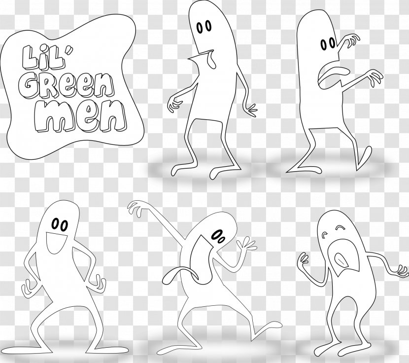 Line Art Mammal Sketch - Frame - Green Man Transparent PNG