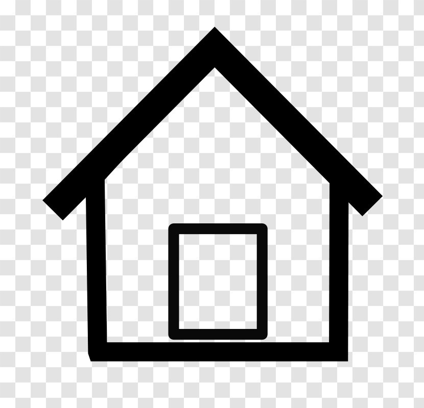 House Drawing Clip Art - Rectangle - Simple Home Cliparts Transparent PNG