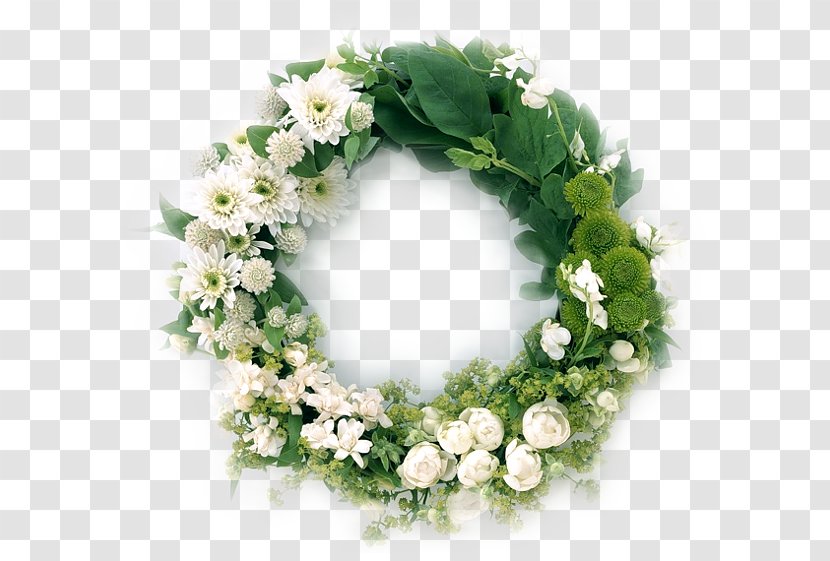 Advent Wreath Funeral Flower Garland - Braid Transparent PNG