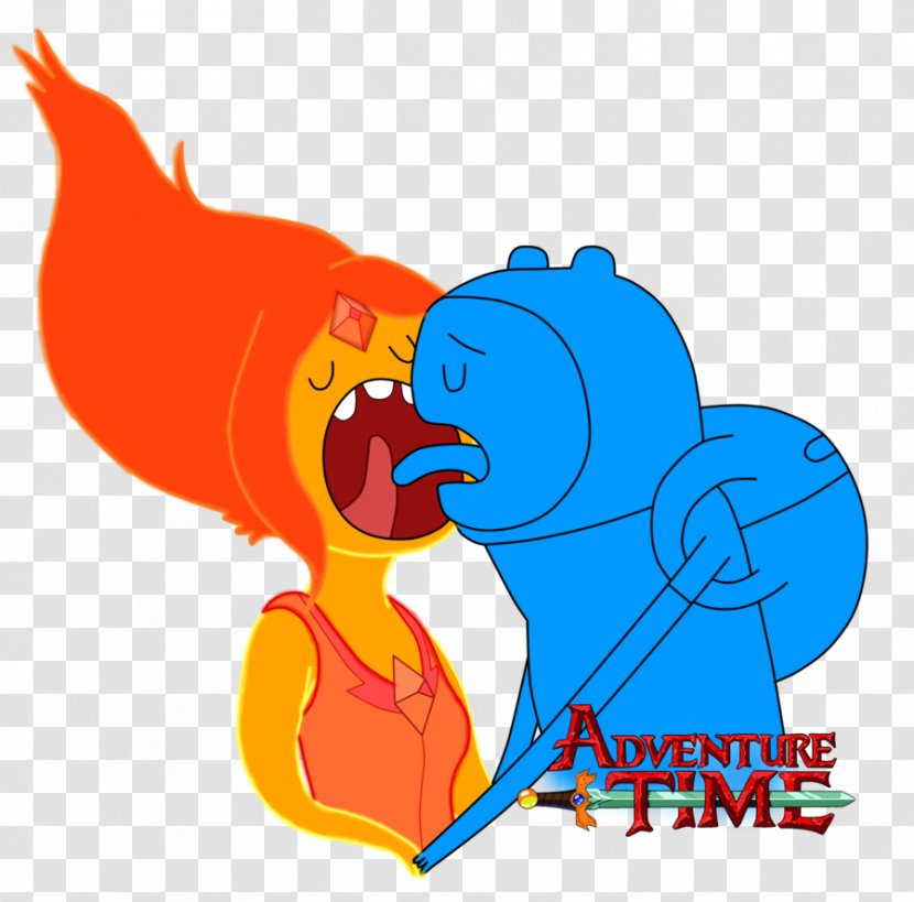 Finn The Human Princess Bubblegum Flame Adventure Burning Low - Cartoon Transparent PNG