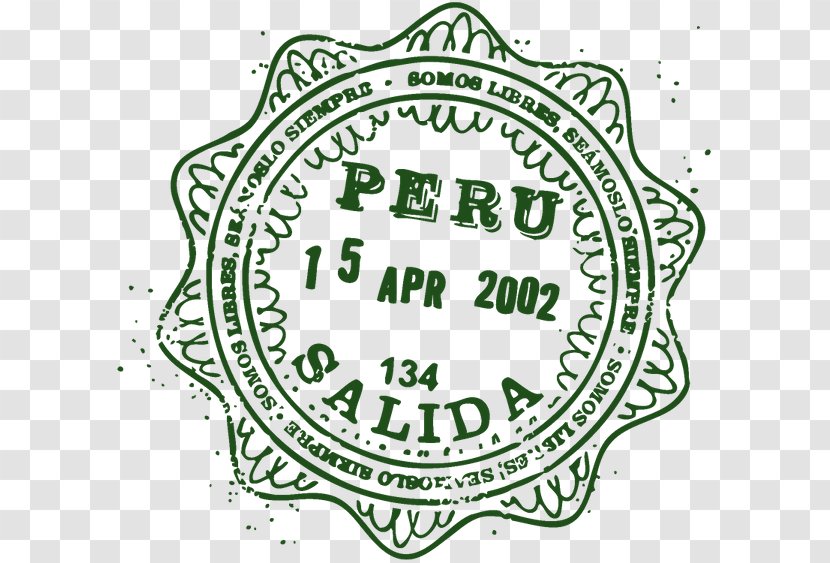 Passport Stamp Peru World Postage Stamps Transparent PNG