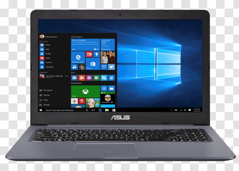 Laptop Intel Core I7 ASUS - Desktop Computer Transparent PNG
