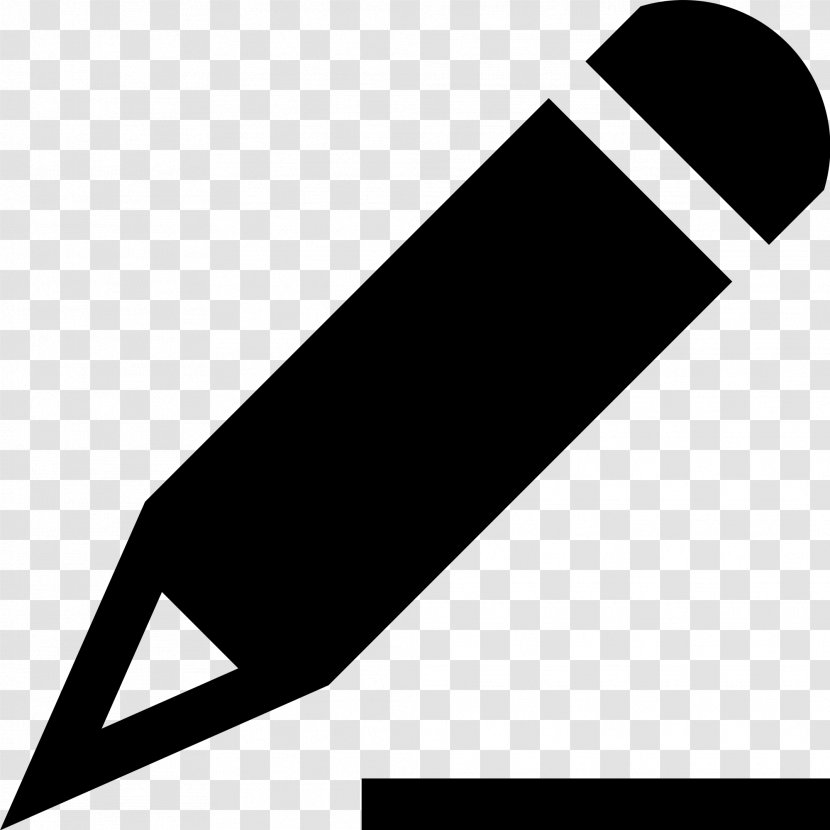 Pencil Writing Implement Paper - Black And White - Hand Transparent PNG