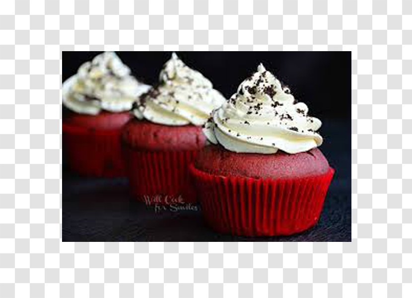 Cupcake Red Velvet Cake Muffin Frosting & Icing Cheesecake - Cakes - Chocolate Transparent PNG
