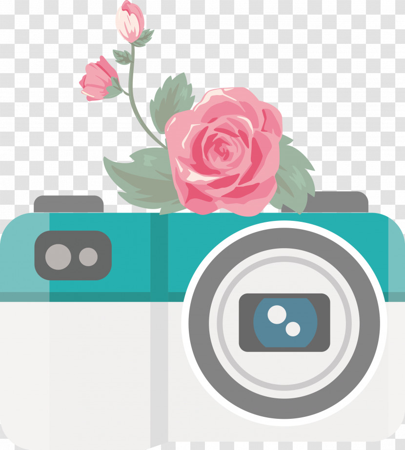 Camera Flower Transparent PNG