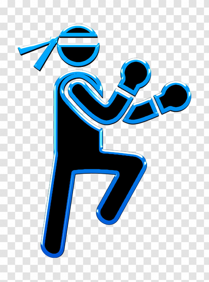 Man Practicing Martial Arts Icon Fight Icon Humans 2 Icon Transparent PNG