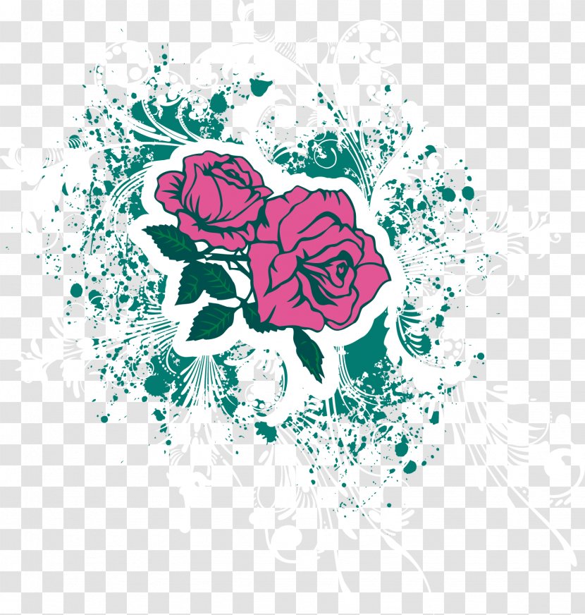 Graphic Design Flower Clip Art - Garden Roses Transparent PNG