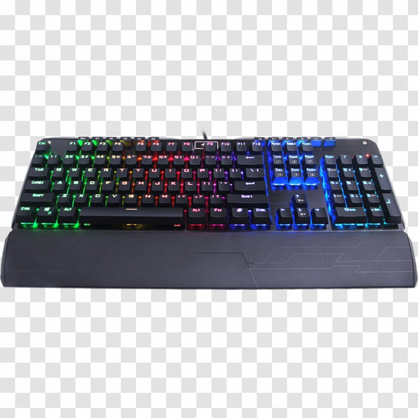 Computer Keyboard Backlight RGB Color Model Gaming Keypad LED-backlit LCD - Hardware Transparent PNG