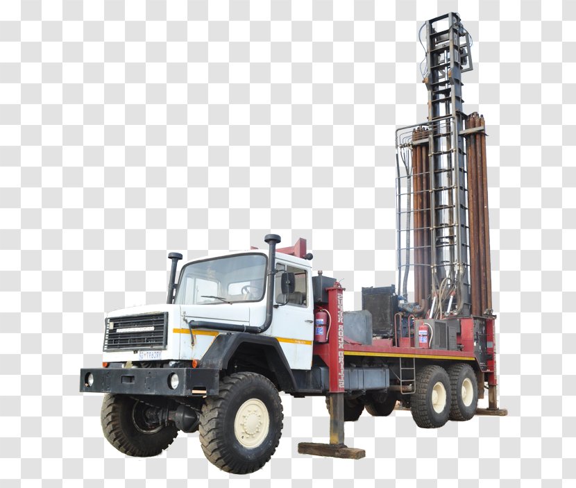 Commercial Vehicle Machine Public Utility Truck Crane - Drilling Rig Transparent PNG