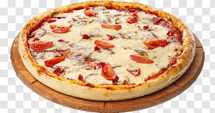 California-style Pizza Sicilian Cuisine Cheese - Food Transparent PNG