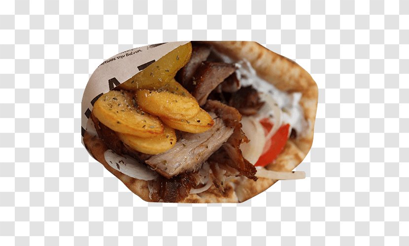 Gyro Potato Wedges Souvlaki Greek Cuisine Zorbasland - Junk Food - Gyros Transparent PNG