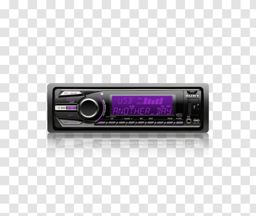 Stereophonic Sound Radio Receiver Sony CDX GT650UI CD Player Compact Disc - Audio Transparent PNG