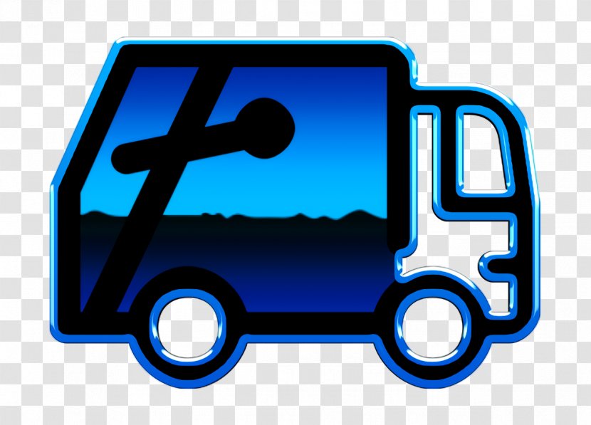 Truck Icon - Electric Blue - Vehicle Transparent PNG