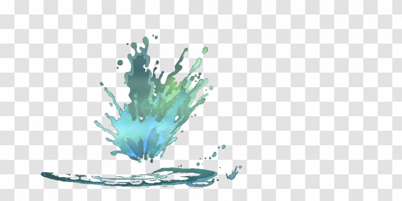 Grasses Water Line Turquoise - Flower - Children Amusement Park Transparent PNG