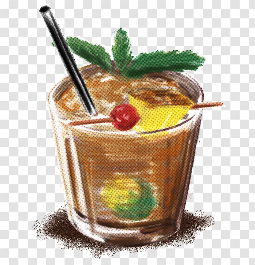 Mai Tai Cocktail Garnish Rum And Coke Sea Breeze Caipirinha - Flower Transparent PNG