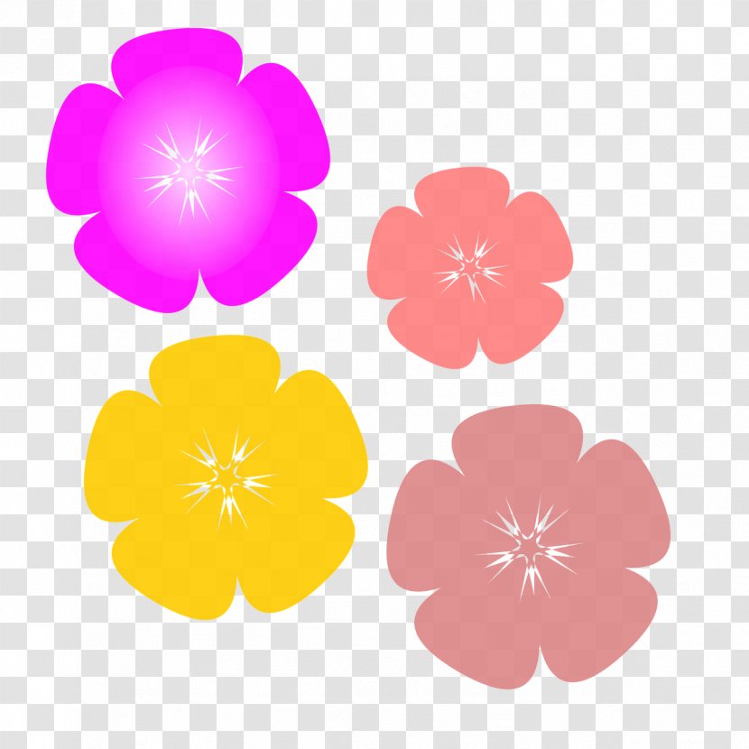 Art Flower Clip - Purple Transparent PNG