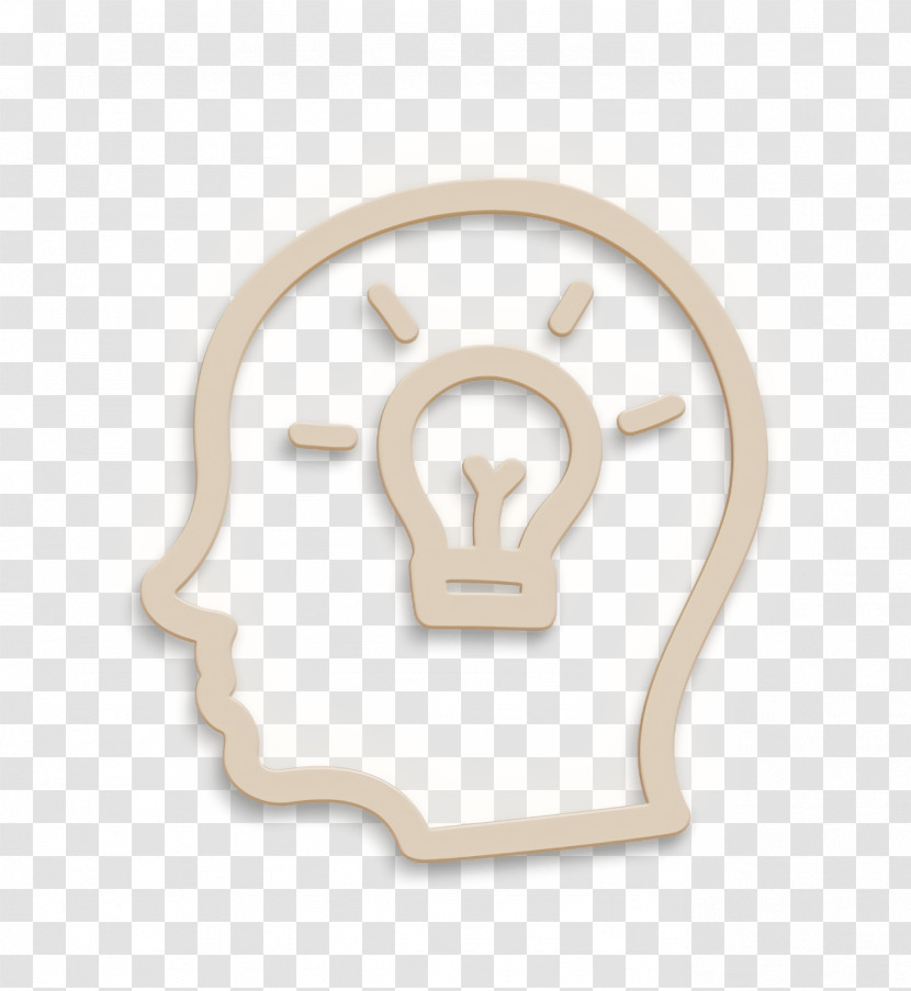 Idea Hand Drawn Symbol Of A Side Head With A Lightbulb Inside Icon Icon Hand Drawn Icon Transparent PNG