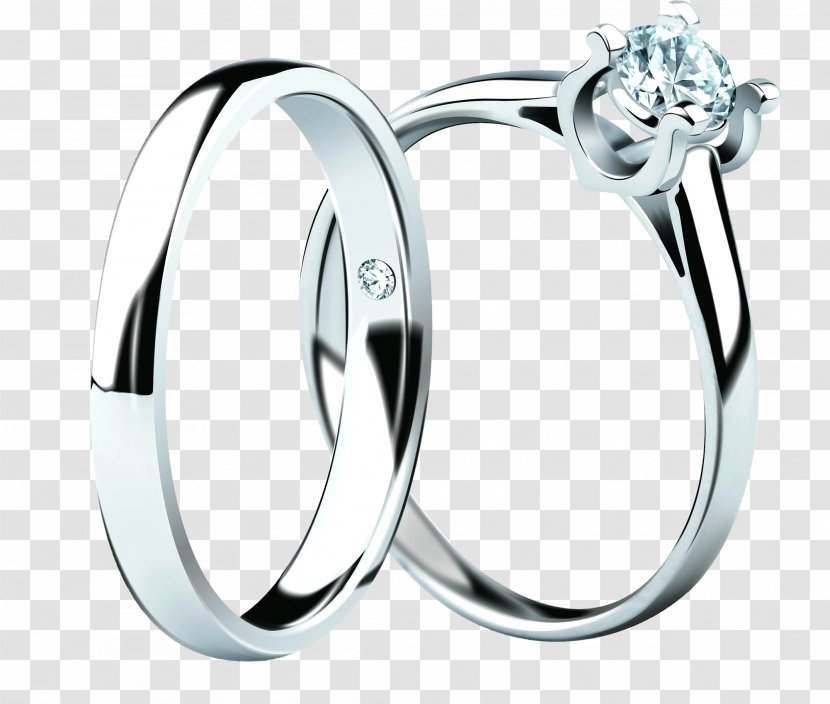 Wedding Ring Silver Marriage Proposal Transparent PNG