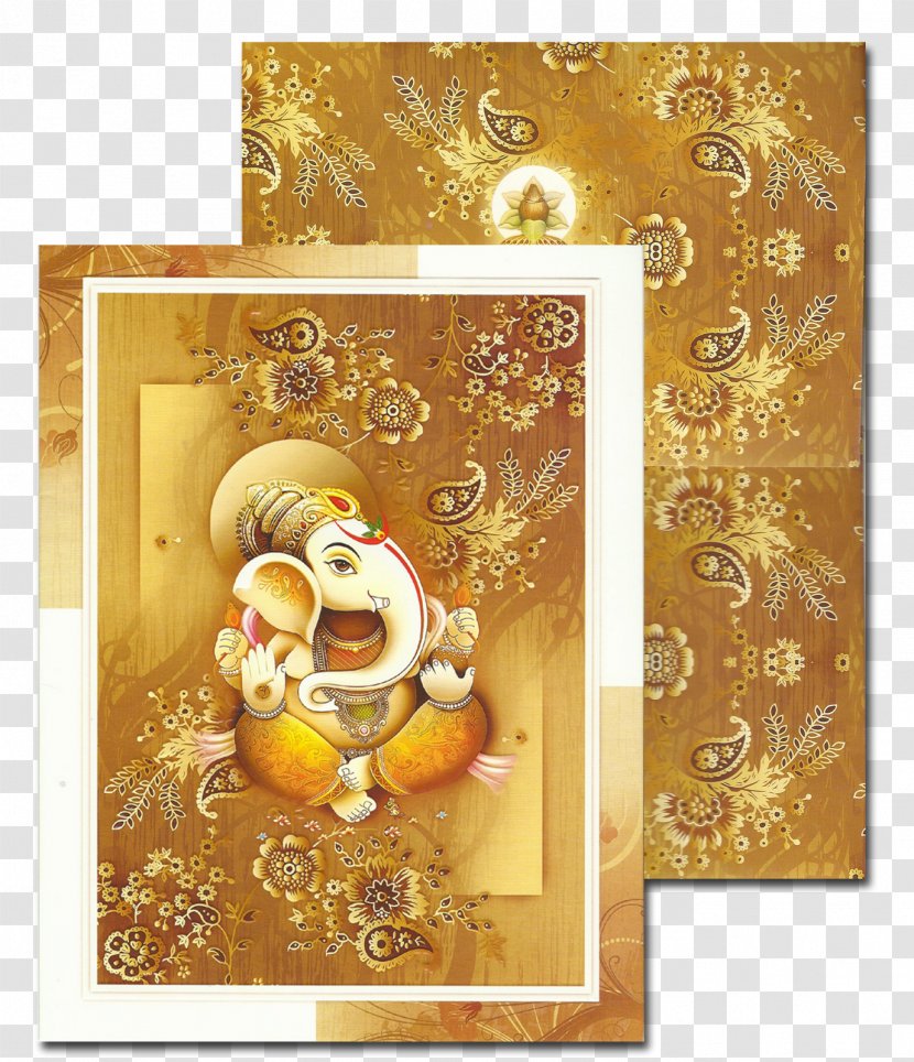 Wedding Invitation Ganesha Hindu Ganesh Chaturthi - Weddings In India - Ceremony Transparent PNG