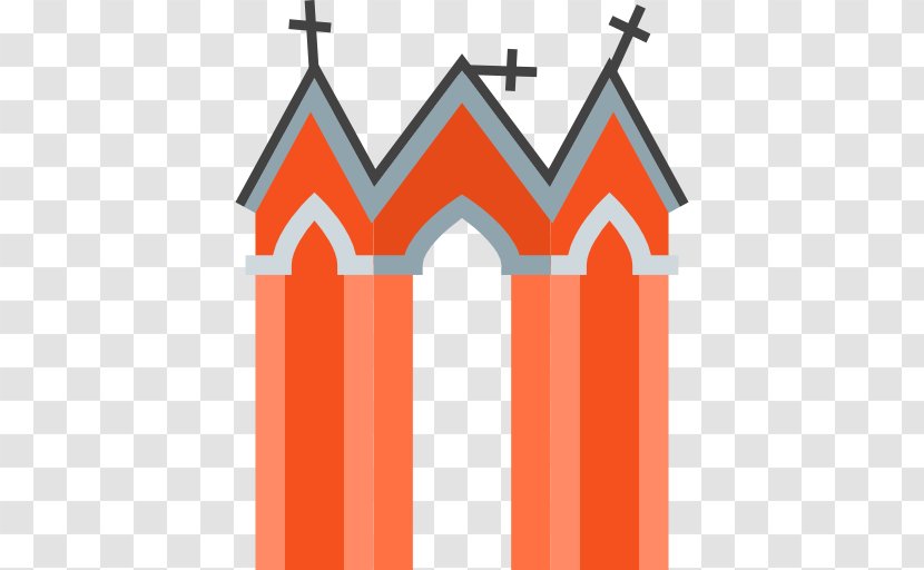 Reformation Halloween Symbols Icon - Orange - Castle Transparent PNG