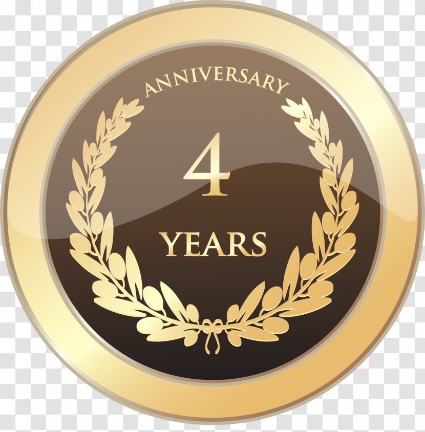 Wedding Anniversary Silver Jubilee Clip Art - Badge Transparent PNG