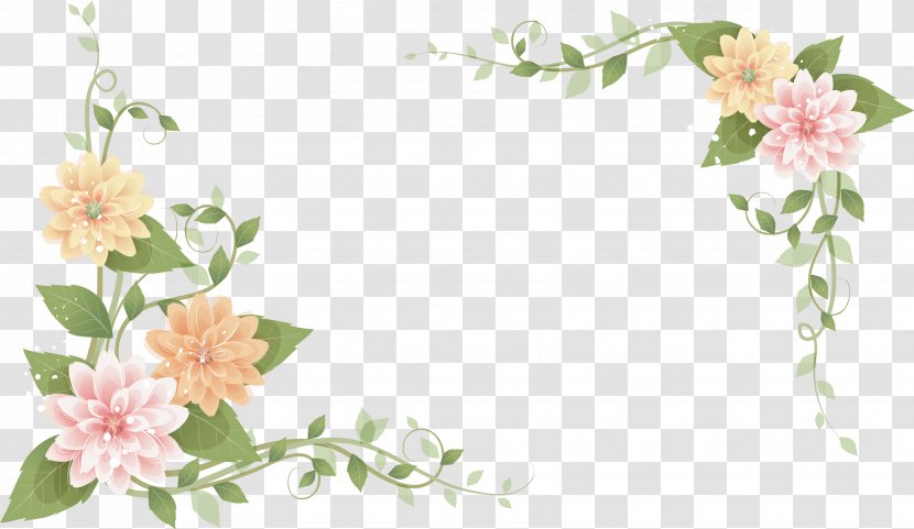 Picture Frames Floral Design Flower Decoupage - Frame Transparent PNG
