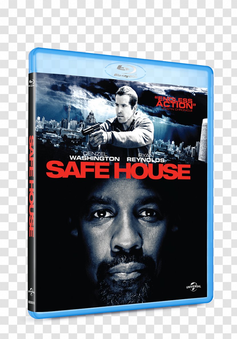 Denzel Washington Safe House Blu-ray Disc Tobin Frost Film - Action Thriller - Production Transparent PNG