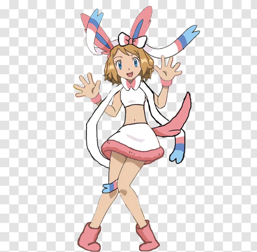 Serena Pokémon X And Y Sylveon Pancham - Flower - Tree Transparent PNG