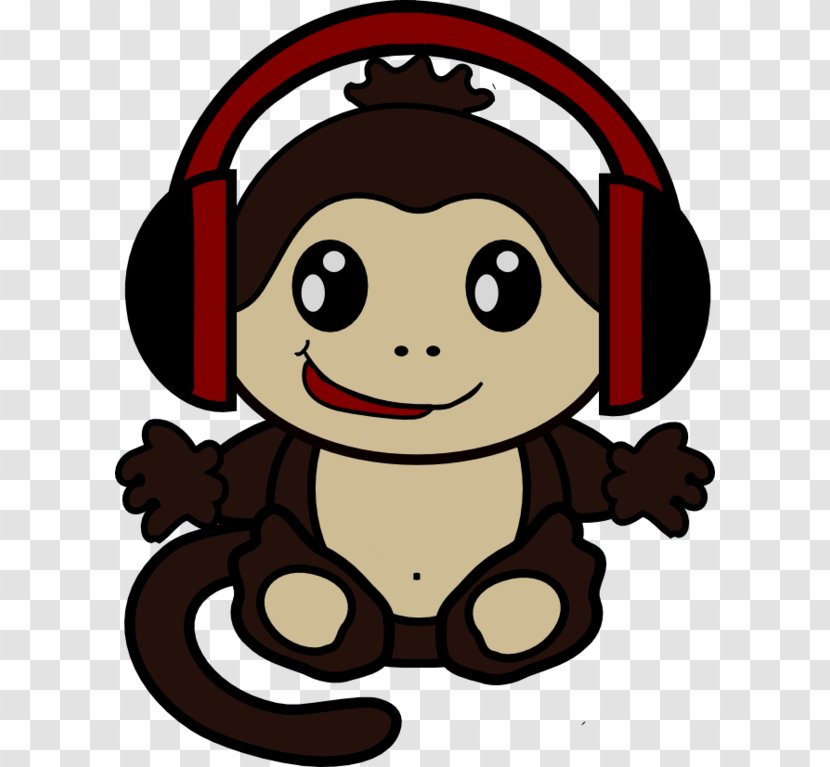 Disc Jockey Monkey Chimpanzee Gorilla - Finger - Dj Transparent PNG