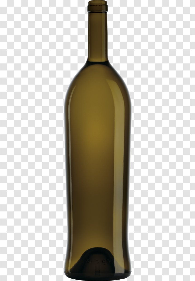 White Wine Glass Bottle Liqueur - With Heel Transparent PNG