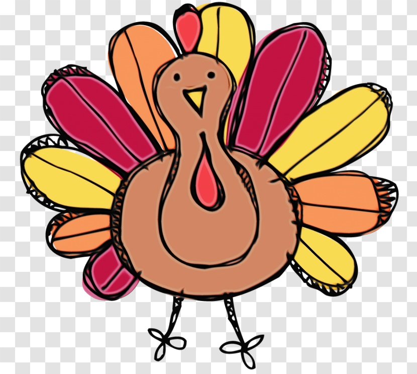 Thanksgiving Turkey Drawing - Meat - Bird Dinner Transparent PNG