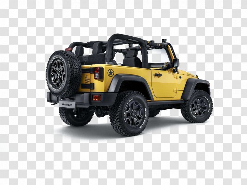 2013 Jeep Wrangler 2015 Rubicon Car Sport Utility Vehicle - Tire - Yellow Color Material Transparent PNG