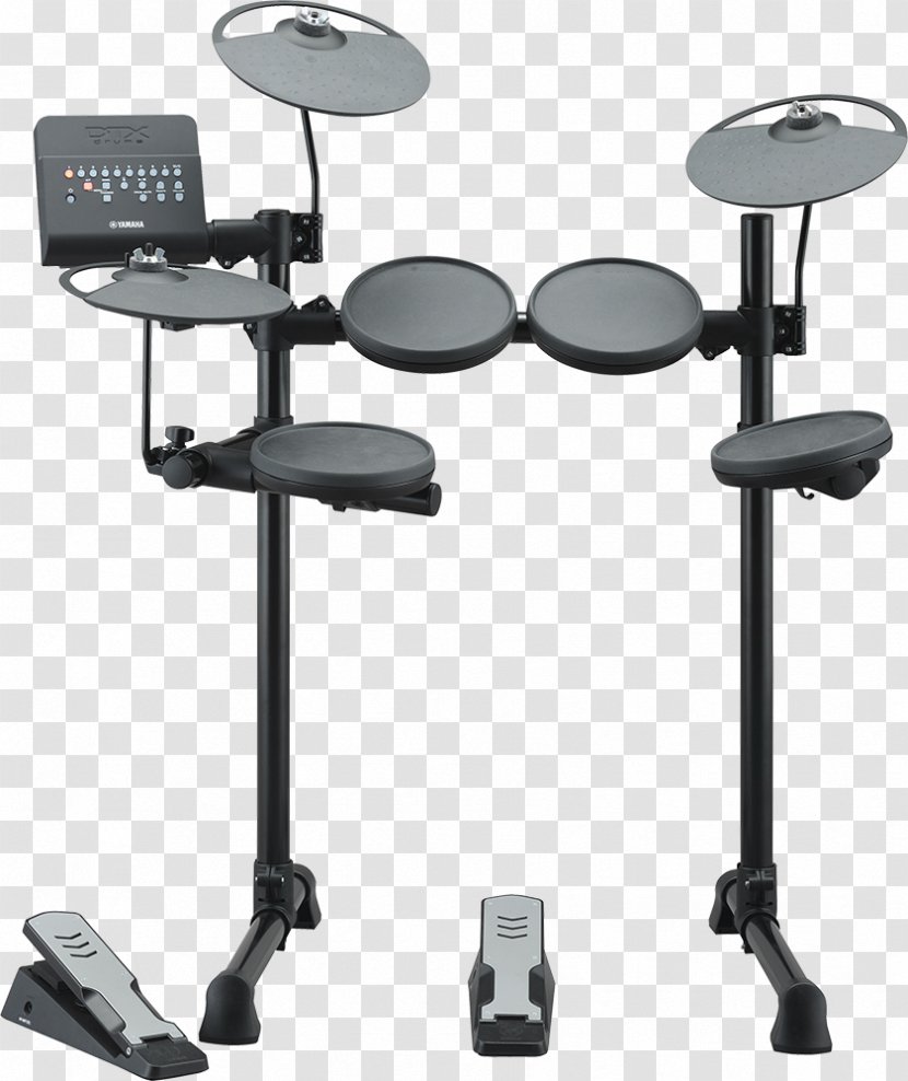 Electronic Drums Yamaha Corporation E-drum DTX400K Black Incl. Hardware Drum Kits DTX402K Kit Transparent PNG