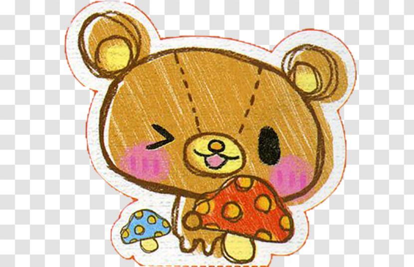 Cuteness Kavaii Drawing Wallpaper - Watercolor - Cartoon Bear Transparent PNG