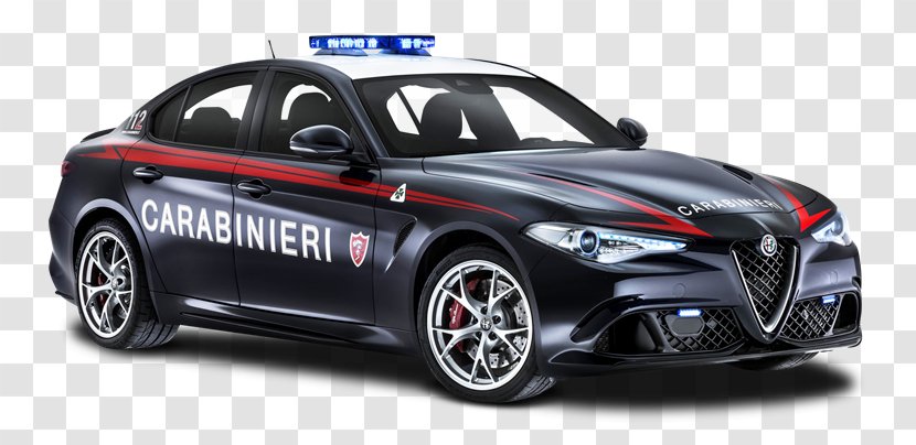 2017 Alfa Romeo Giulia Giulietta Carabinieri - Police Car - Policia Transparent PNG