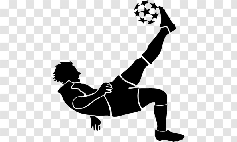 Wall Decal Football Player Sticker Bicycle Kick - Sports Equipment Transparent PNG