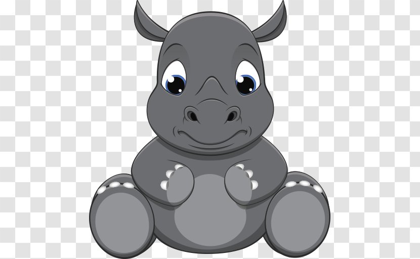 Giraffe Rhinoceros Exotic Pet Cartoon - Rhino Transparent PNG