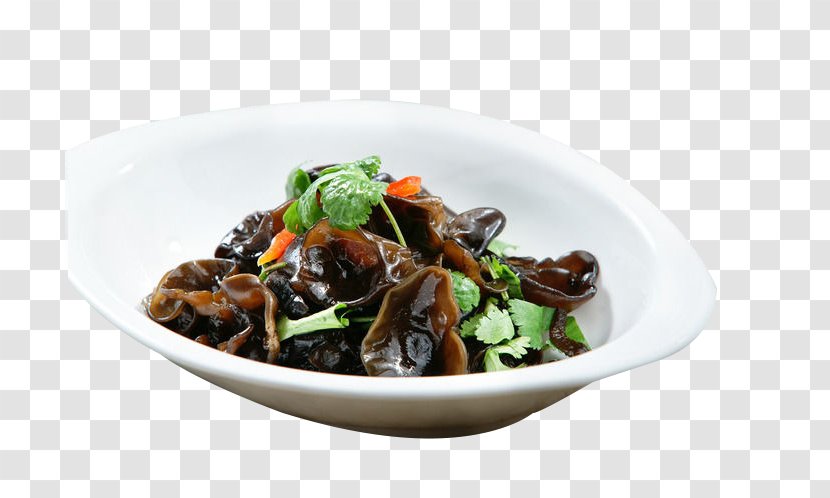 American Chinese Cuisine Cloud Ear Fungus Wood - Vegetarian - Refreshing Transparent PNG