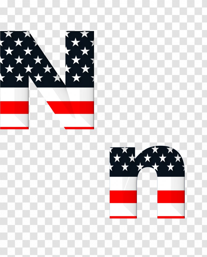 Flag Of The United States Alphabet Letter - Abc Transparent PNG
