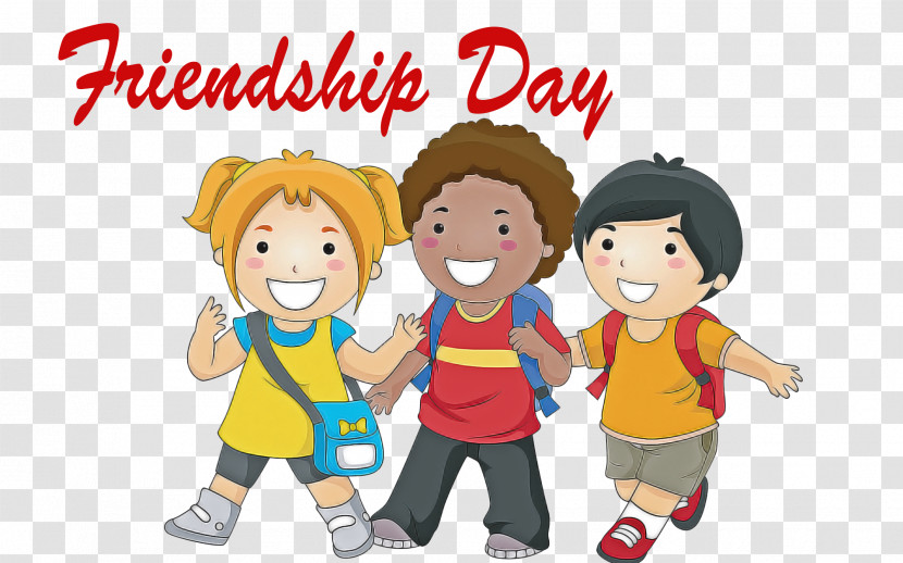 Cartoon People Child Friendship Social Group Transparent PNG
