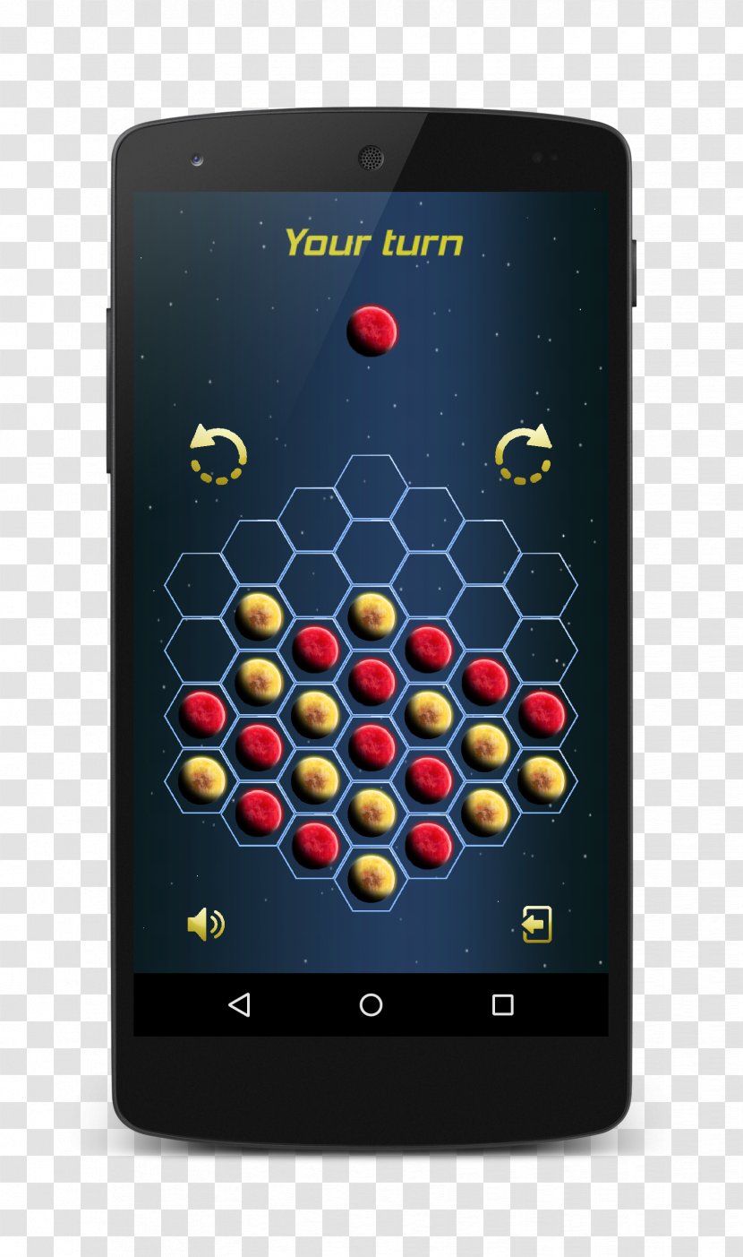 Feature Phone Connect Four Smartphone Mobile Phones Game - Board Transparent PNG