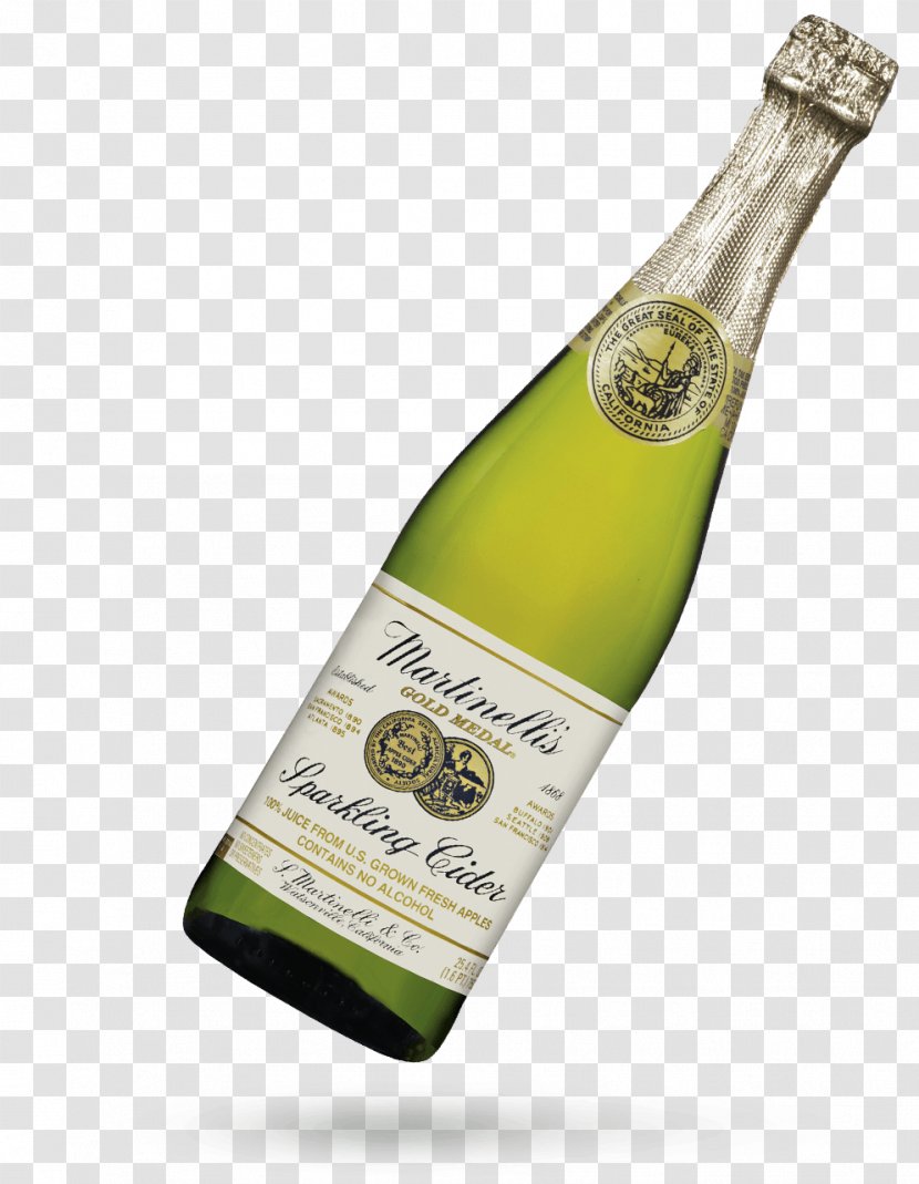 Champagne Apple Cider Juice Wine - Promotional Label Transparent PNG