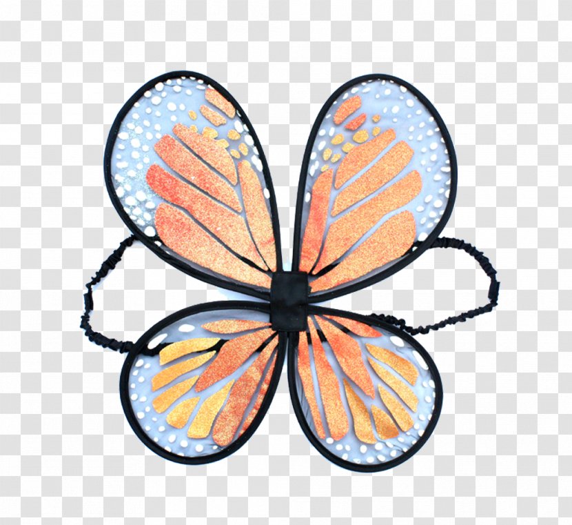 Monarch Butterfly Orange Blue - Wings Transparent PNG