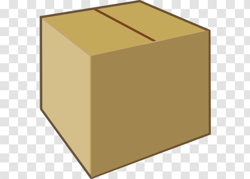 Cardboard Box Carton Clip Art - Rectangle - Close Cliparts Transparent PNG