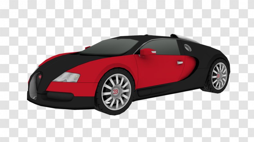 Bugatti Car Paper Model Pagani Zonda - Veyron Transparent PNG