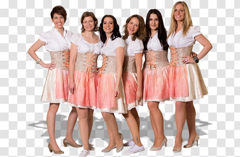 Midnight Ladies Rosenheim Dirndl Bavarian Language MINDNIGHT - Silhouette - Damen Group Transparent PNG