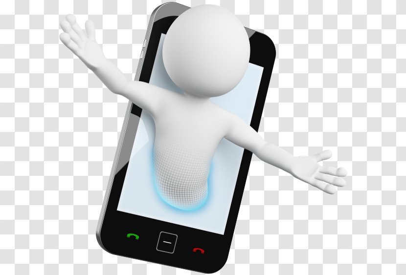 Stock Photography Fotosearch Clip Art - Beeldtelefoon - 3d Man Phone Transparent PNG