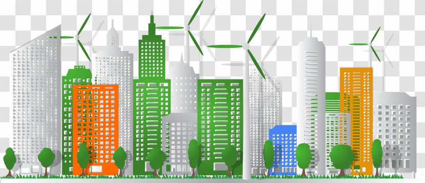 Eco-cities Ecology Urban Planning Sustainable City - Grass - EcoCity Transparent PNG