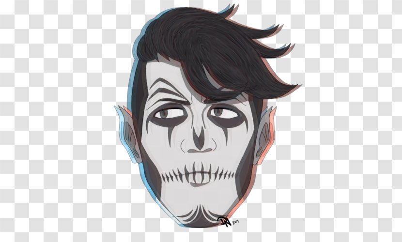 Calavera Day Of The Dead Skull Jaw Face - Mythical Creature Transparent PNG