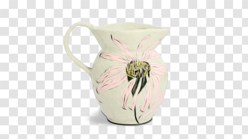 Jug Ceramic Vase Mug L, Size: Large Pottery - Wildflower - Porcelain Transparent PNG